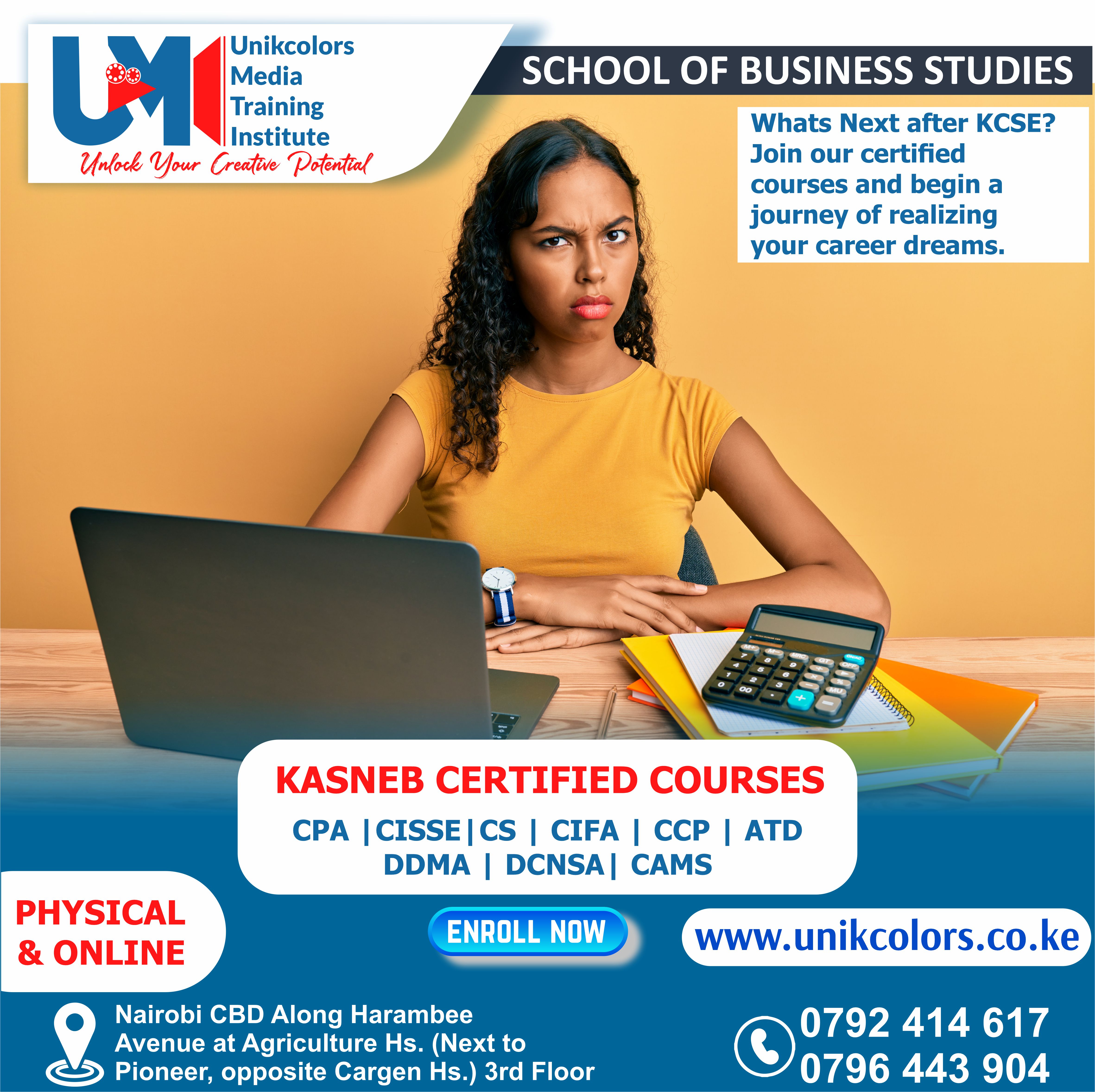 KASNEB CERTIFIED COURSES - CPA | CISSE | CS | CIFA | CCP | DDMA | DCNSA | CAMS